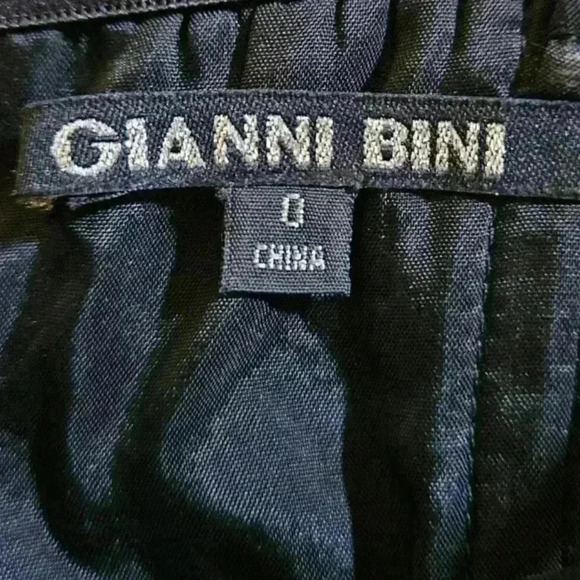 Gianni Bini Womens black silver strapless Dress Size 0 - Picture 6 of 12